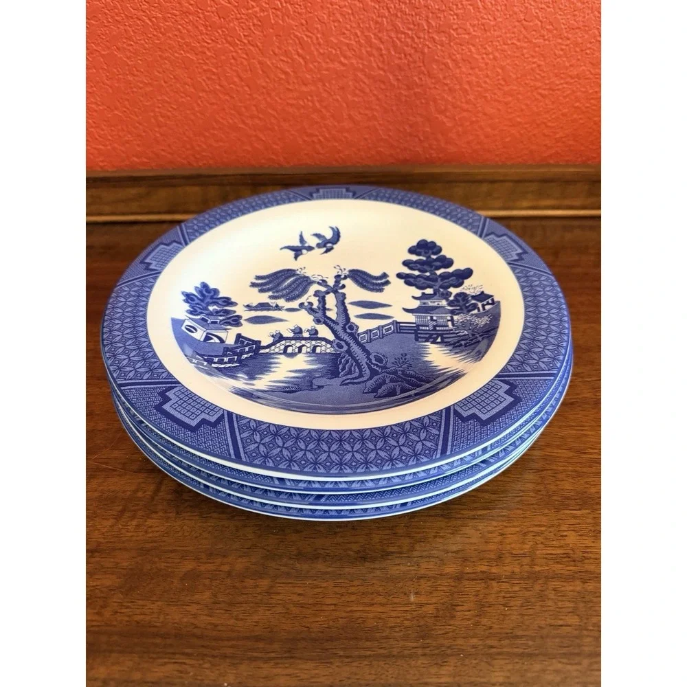 4 Royal Doulton Real Old Willow 10.5
